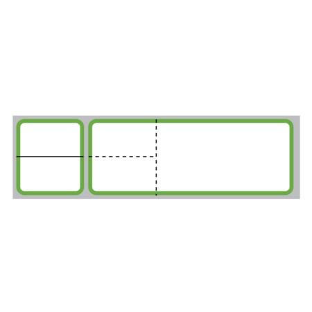 Nevs Misys / Sunquest - Multi Set Label MSL - Perf-Cut 1 3 x 4 3, PK8 CB-SUN-7B-GRN